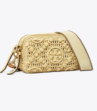 Mini sac à bandoulière Miller en raphia