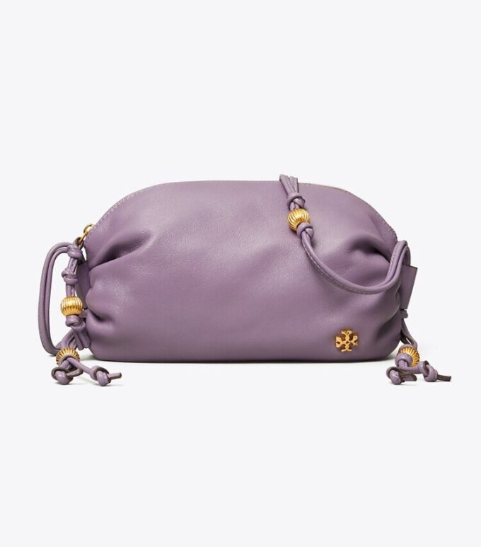 Mini sac à bandoulière souple avec bandoulière à perles Mini sac à bandoulière souple avec bandoulière à perles