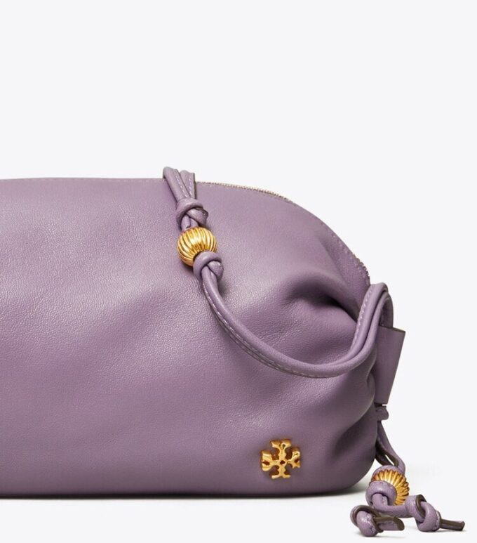 Mini sac à bandoulière souple avec bandoulière à perles Mini sac à bandoulière souple avec bandoulière à perles