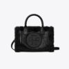 Mini sac fourre-tout Ella en cuir verni et peau lainée Mini sac fourre-tout Ella en cuir verni et peau lainée