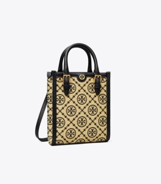 Mini sac fourre-tout T Monogram Raffia