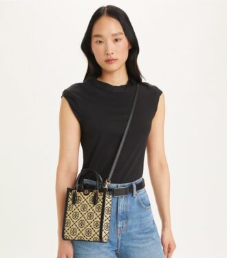 Mini sac fourre-tout T Monogram Raffia