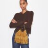 Mini sac hobo Fleming en daim à franges Mini sac hobo Fleming en daim à franges