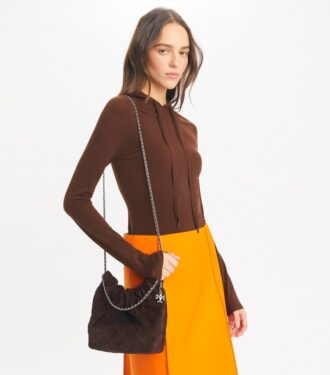 Mini sac hobo Fleming en daim souple