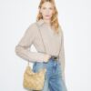 Mini sac hobo Fleming en peau lainée Mini sac hobo Fleming en peau lainée