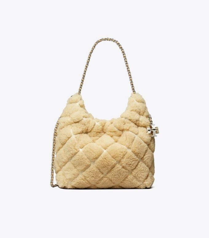 Mini sac hobo Fleming en peau lainée Mini sac hobo Fleming en peau lainée