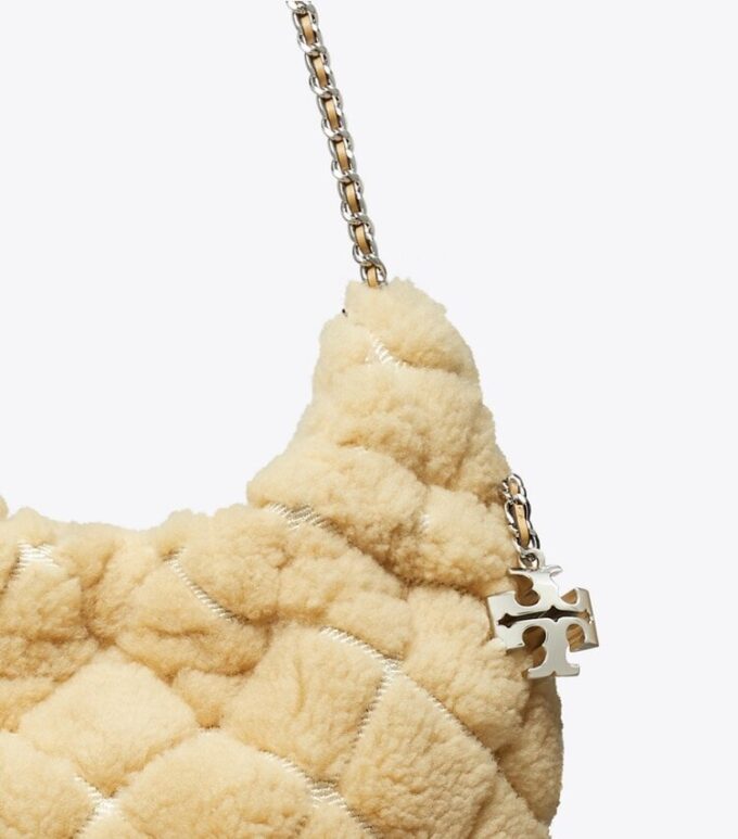 Mini sac hobo Fleming en peau lainée Mini sac hobo Fleming en peau lainée