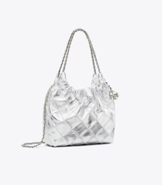 Mini sac hobo Fleming métallisé