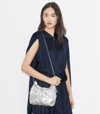 Mini sac hobo Fleming métallisé