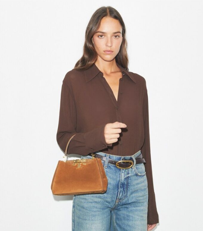 Mini sac à main Eleanor en daim Mini sac à main Eleanor en daim