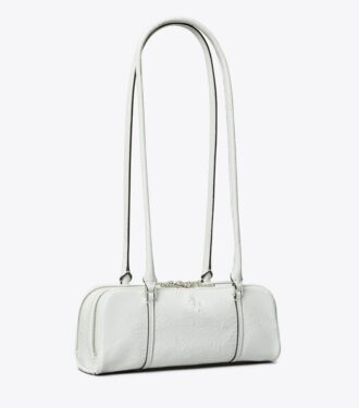 Mini sac à main en cuir froissé Marshmallow