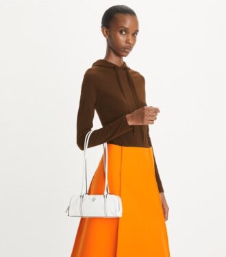 Mini sac à main en cuir froissé Marshmallow
