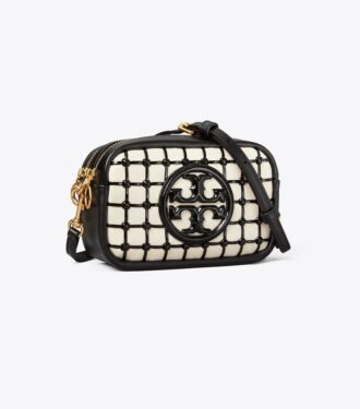 Mini sac Perry Bombe en cuir verni avec coutures whipstitch