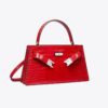 Mini sac à poignée supérieure Lee Radziwill en cuir gaufré croco Mini sac à poignée supérieure Lee Radziwill en cuir gaufré croco