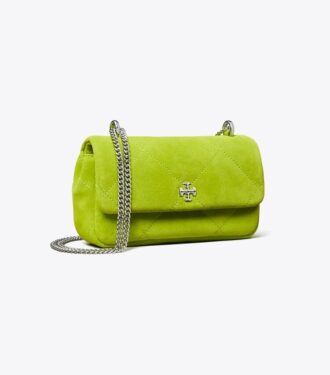 Mini sac à rabat en daim matelassé Kira