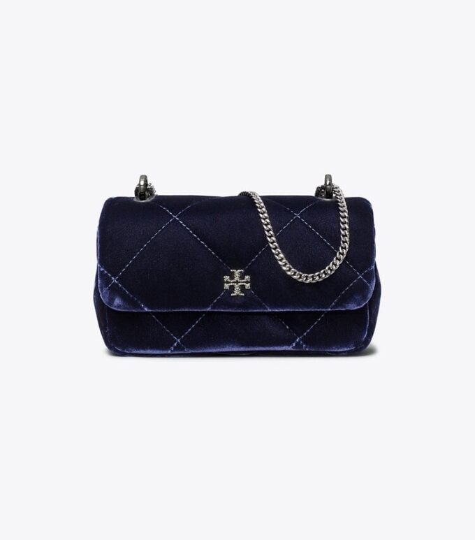 Mini sac à rabat Kira Diamond Quilt Velvet Pavé Mini sac à rabat Kira Diamond Quilt Velvet Pavé