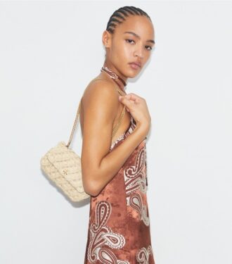 Mini sac à rabat tissé Kira