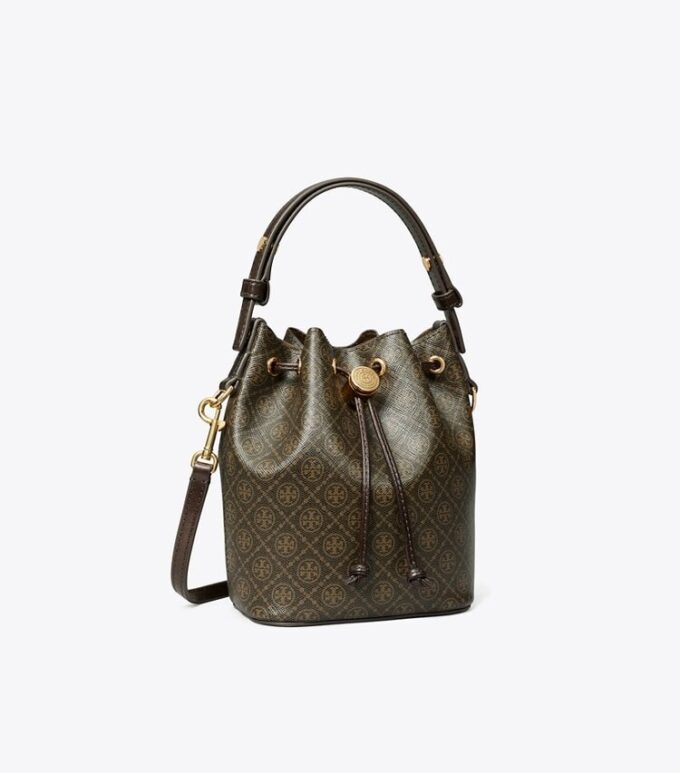 Mini sac seau en toile enduite T Monogram Mini sac seau en toile enduite T Monogram