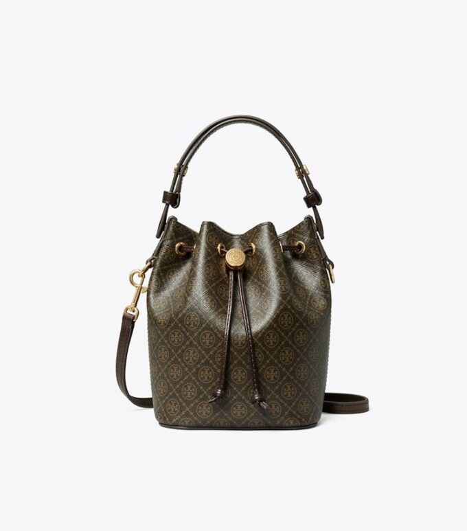 Mini sac seau en toile enduite T Monogram Mini sac seau en toile enduite T Monogram
