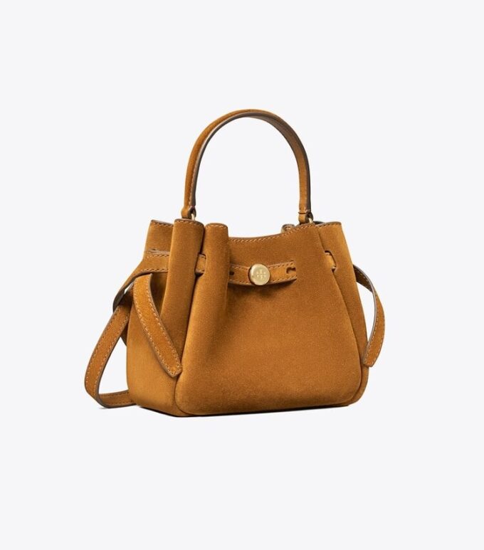 Mini sac seau Romy en daim Mini sac seau Romy en daim