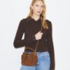 Mini sac seau Romy en daim Mini sac seau Romy en daim
