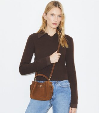 Mini sac seau Romy en daim