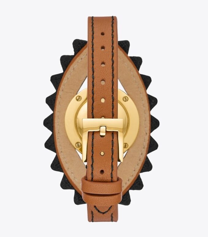 Montre-bracelet Evil Eye, cuir Luggage/vert, 27 mm Montre-bracelet Evil Eye, cuir Luggage/vert, 27 mm