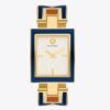 Montre Buddy Bangle, acier inoxydable bleu marine/doré, 25 x 32 mm Montre Buddy Bangle, acier inoxydable bleu marine/doré, 25 x 32 mm