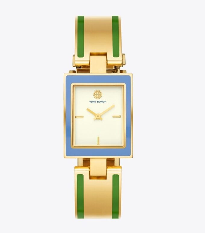Montre Buddy Bangle, acier inoxydable doré/multicolore, 26 x 32 mm Montre Buddy Bangle, acier inoxydable doré/multicolore, 26 x 32 mm