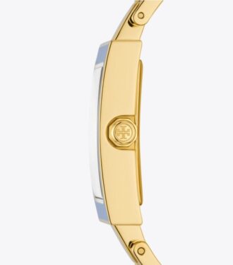 Montre Buddy Bangle, acier inoxydable doré/multicolore, 26 x 32 mm