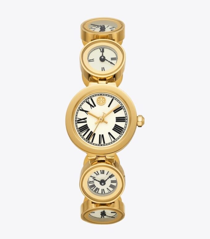 Montre Clock, acier inoxydable doré Montre Clock, acier inoxydable doré