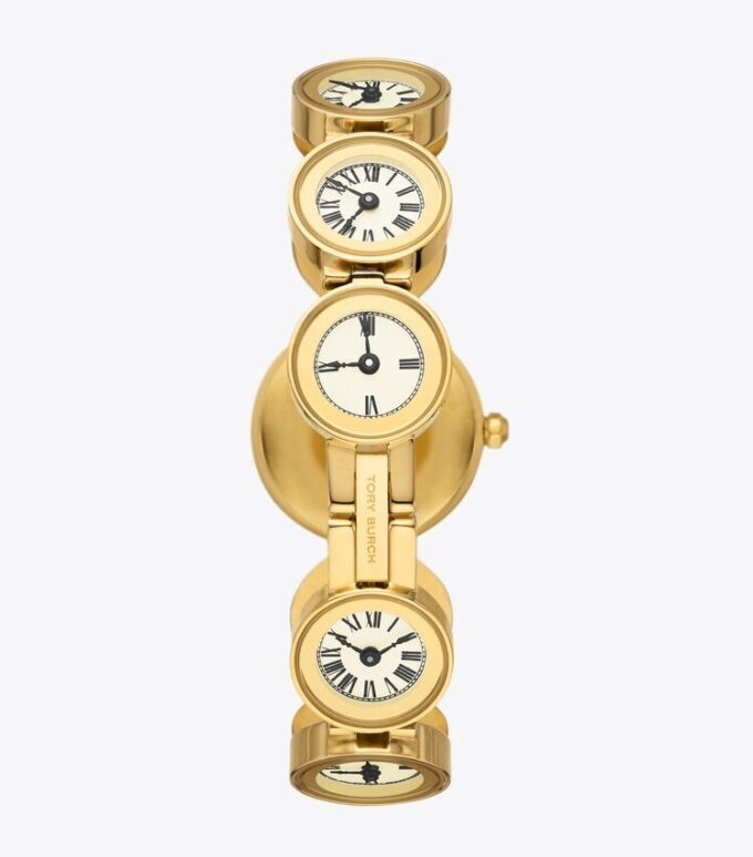 Montre Clock, acier inoxydable doré Montre Clock, acier inoxydable doré