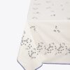 Nappe carrée brodée Jolie Fleur Nappe carrée brodée Jolie Fleur