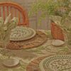 Nappe ronde Butterfly Batik, 108 po Nappe ronde Butterfly Batik, 108 po