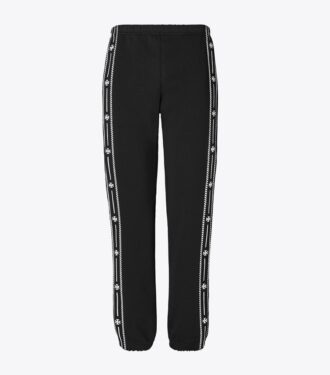 Pantalon de survêtement en molleton brodé