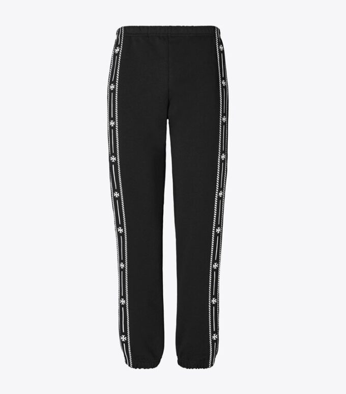 Pantalon de survêtement en molleton brodé Pantalon de survêtement en molleton brodé