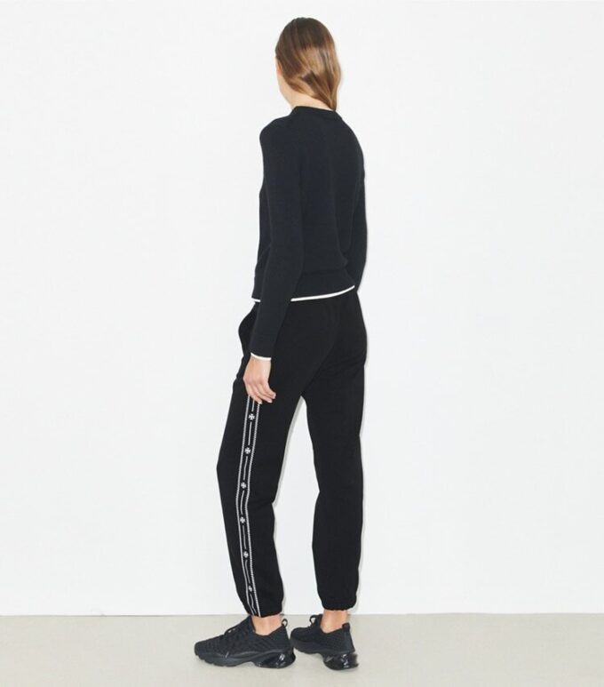 Pantalon de survêtement en molleton brodé Pantalon de survêtement en molleton brodé