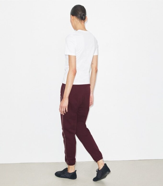 Pantalon de survêtement en molleton français avec cœur brodé Pantalon de survêtement en molleton français avec cœur brodé