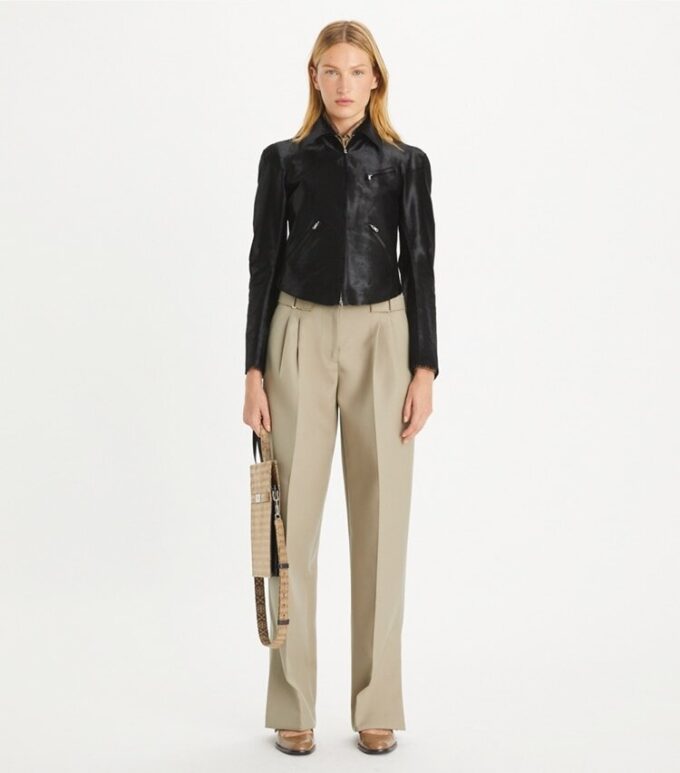 Veste en cuir de veau Veste en cuir de veau