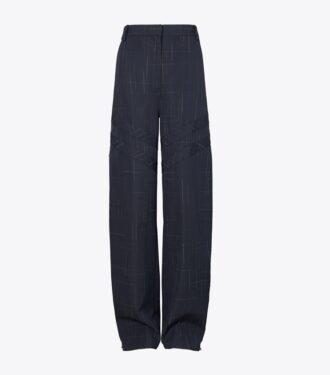 Pantalon large en laine