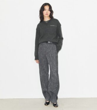 Pantalon large en laine