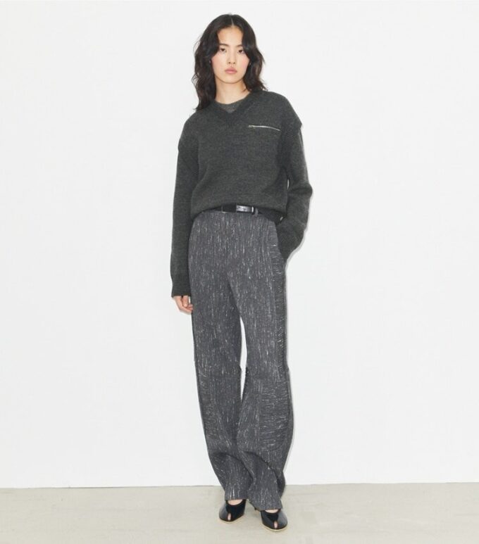 Pantalon large en laine Pantalon large en laine