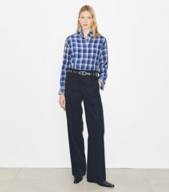 Pantalon large en laine