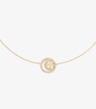 Pendentif double anneau Icon Pavé