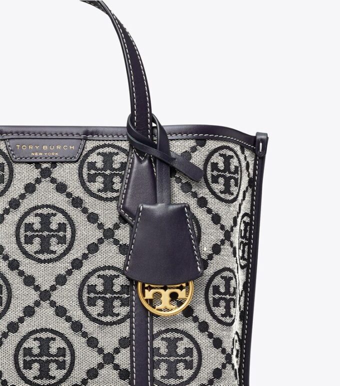 Perry T Monogram Petit sac fourre-tout à trois compartiments Perry T Monogram Petit sac fourre-tout à trois compartiments