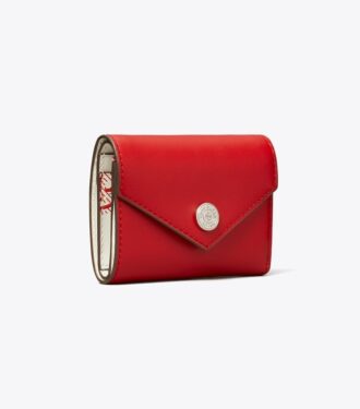 Petit portefeuille enveloppe en cuir