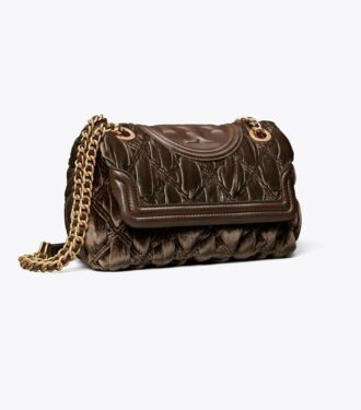 Petit sac à bandoulière convertible en velours doux Fleming
