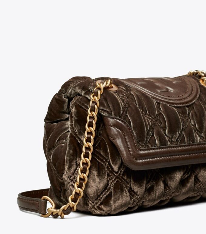 Petit sac à bandoulière convertible en velours doux Fleming Petit sac à bandoulière convertible en velours doux Fleming