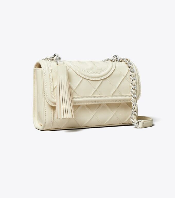 Petit sac à bandoulière convertible Fleming en cuir verni Petit sac à bandoulière convertible Fleming en cuir verni
