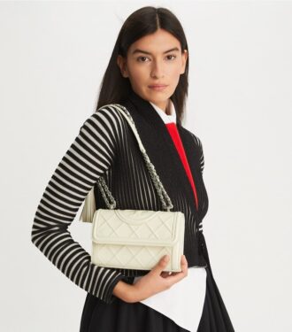 Petit sac à bandoulière convertible Fleming en cuir verni